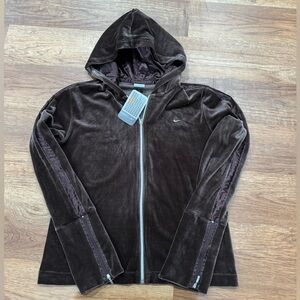 Nike Y2K deadstock velour hoodie size XL NWT